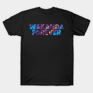 wakanda forever font T-Shirt